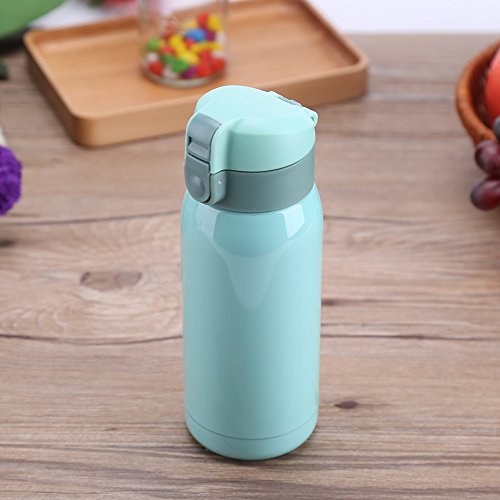 Vacío Aislado Taza de Acero Inoxidable, Mini Doble Pared Rebote Cap aislados de Viaje de Agua Caliente Botella 180… - Imagen 4
