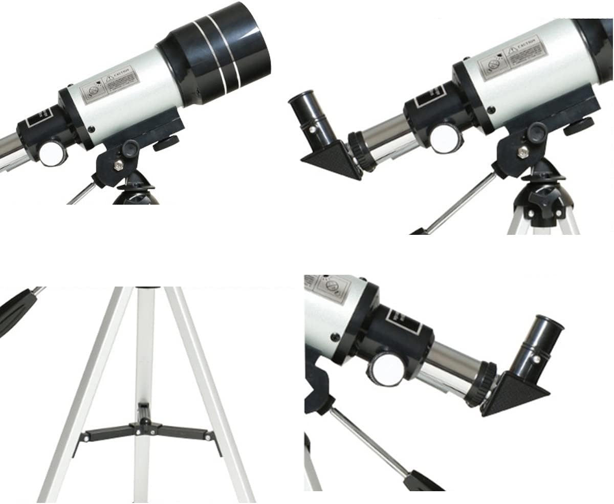 Telescope Astronomical Telescope Monocular Telescope with Tripod Viewing Crater Suitable for Adult Beginners (Color : White Size : One Size)