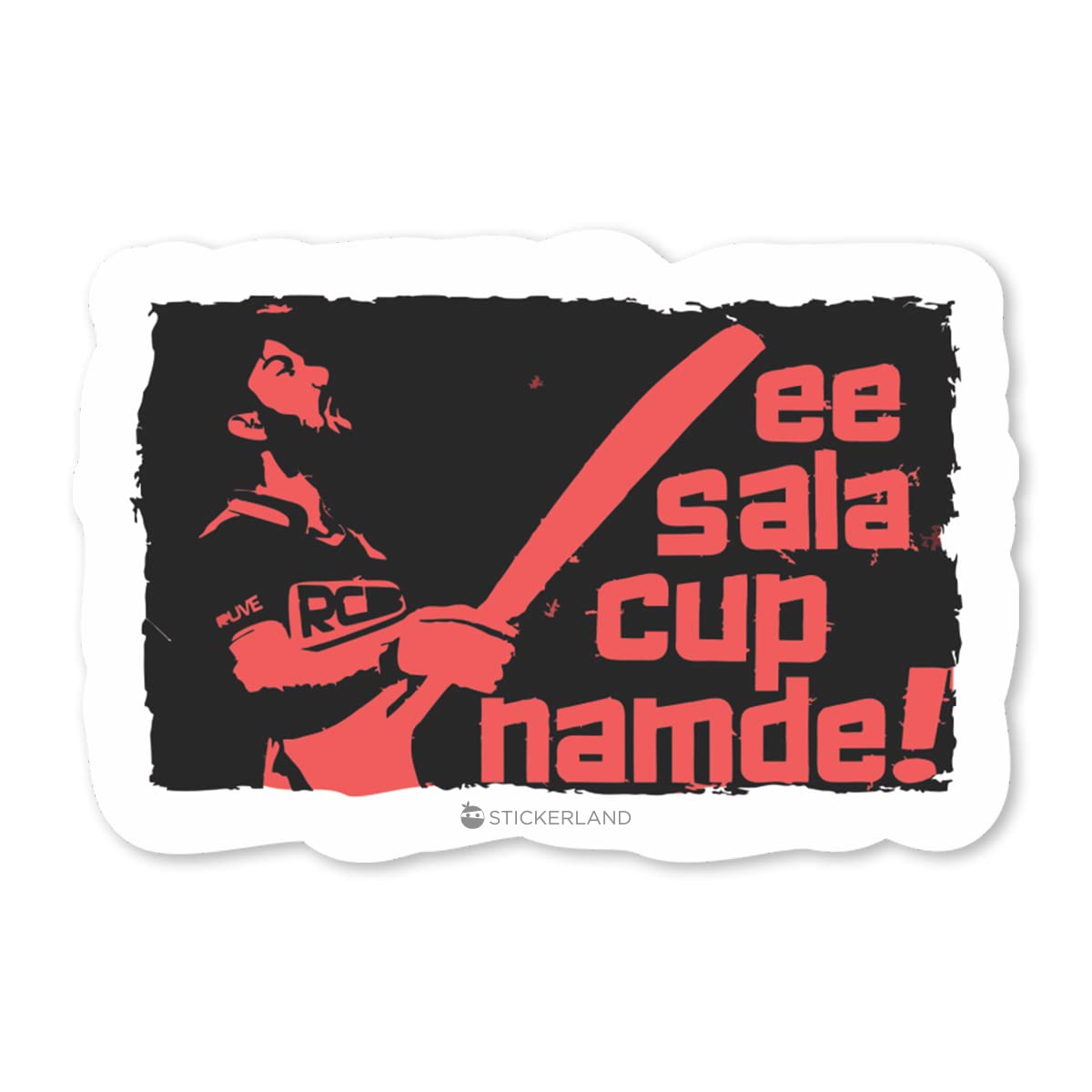 STICKERLAND RCB Vinyl HD Quality Multicolor Waterproof PVC Sticker for Laptop, MacBook, Mobile Phone, Refrigerator, Notebook, Guitar, Journal, Kids & Adults (Pack of 1) (B08JH5WPD6) Amazon Price History, Amazon Price Tracker
