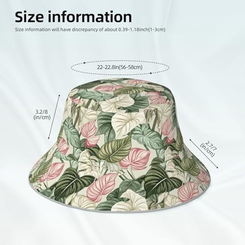 Image of Bucket Hat Double-Side-Wear Reversible Sun Hat Beach Travel Hiking for Women Men