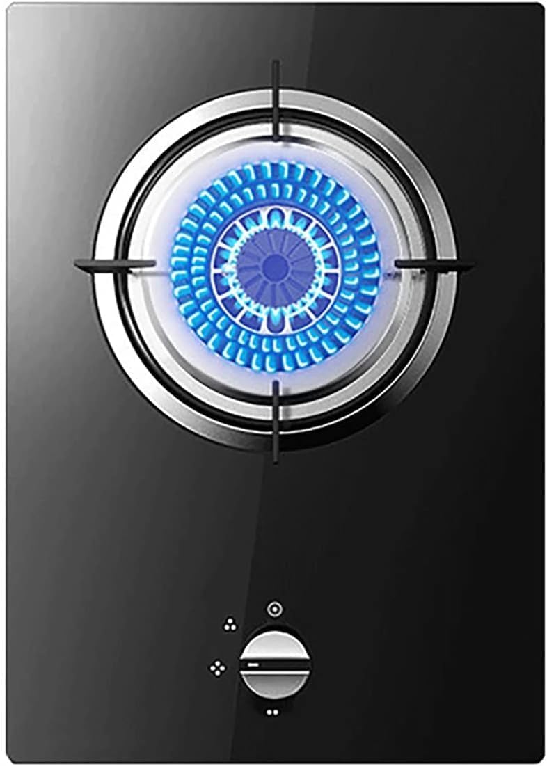 Gas cooktop Desktop Upgrade Gas Stove Gas hob Desktop/Built-in Household Gas Stove 4.8kW Triple Ring Burner Black Explosion-proof Tempered Glass Kitchen Cooktop Cooker With FFD And(LPG)