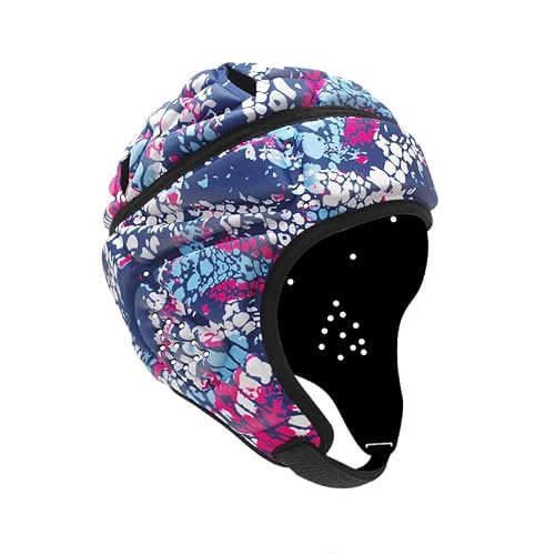 Unisex Padded Rugby Headguard Full Covering Scrum Cap Soft Goalkeeper Headgear Anti-Collision Safety Helmet Football Head Protection Hat for MMA, Rugb