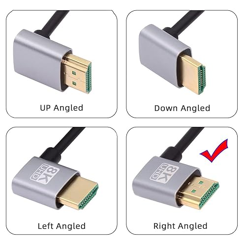 Vista 25 de xiwai Cable HDMI 2.1 HDTV tipo A macho a macho 8K 4K Hyper Super Flexible Ultra Delgado Cable de Alta Velocidad para Computadora HDTV 0.5M