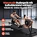 YOSUDA R2 Rudergerät für Zuhause Klappbar, Selbstbetriebenes Display, 10-Stufen Widerstand, Lange Schiene, 4-Wege Display, Bluetooth&App, für Große Nutzer, Luftwiderstand, Rowing Machine