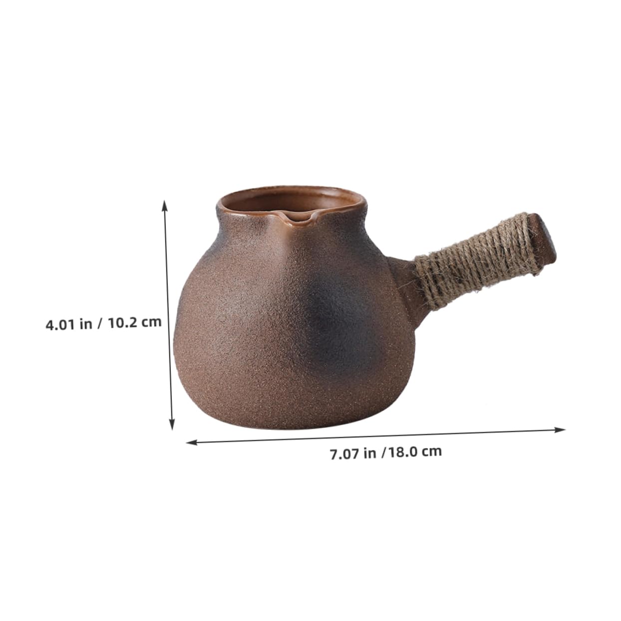 FUNOMOCYA Outdoor Portable Kettle Small Camping Pot Clay Tea Pot Stove Top Design