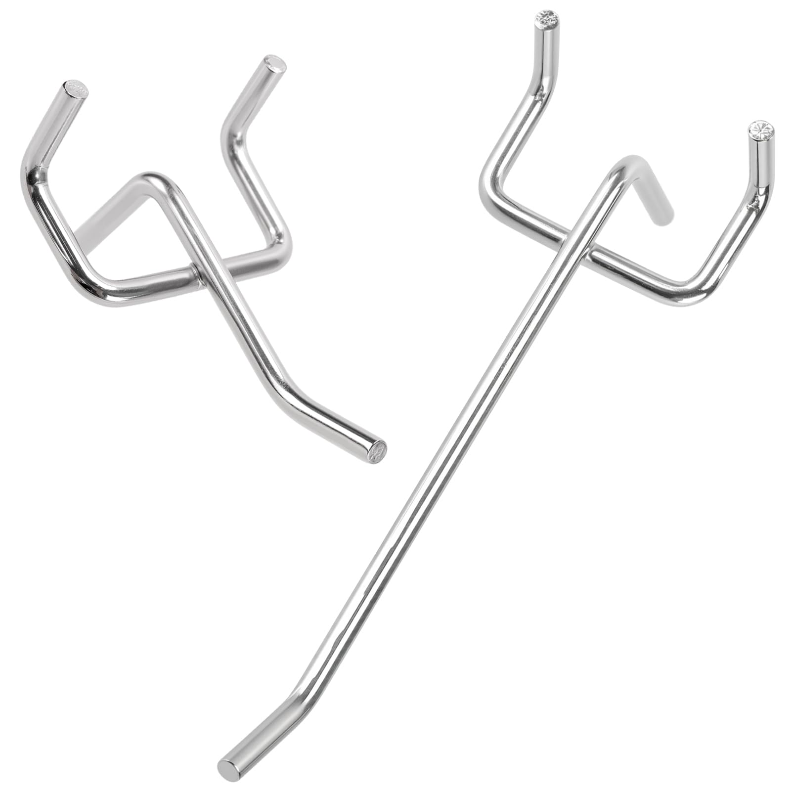 Zestaw 120 sztuk haczyków na ?cian? perforowan?, 5 cm + 10 cm, blacha perforowana, haki na ?cian? narz?dziow?, metalowe haki do tablicy wtykowej, do warsztatu, gara?u, kuchni, uchwytu