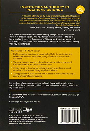 Institutional Theory in Political Science: The New Institutionalism