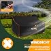 Enzeno Gartenbank Abdeckung 3 Sitzer Abdeckung Gartenmöbel 164x66x63/89cm