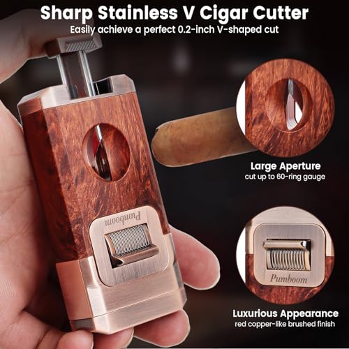 Encendedor antorcha multifuncional con cortador de cigarro miniatura 3