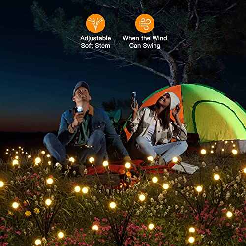 Sanaaa Solar Garden Lights 8 Pack, Solar Swaying Light, Decorative Lights, Vibrant Solar Garden Lights Outdoor Waterproof, Solar Outdoor Lights For Yard Patio Walkway Decoration (8 Pack) #TOP6