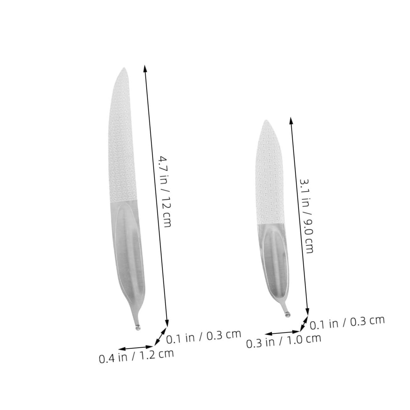 Beavorty 4Pcs Portable Nail Files Double Sided Manicure Buffing Tools for Smooth Edges and Nail Care for Natural Nails The Go