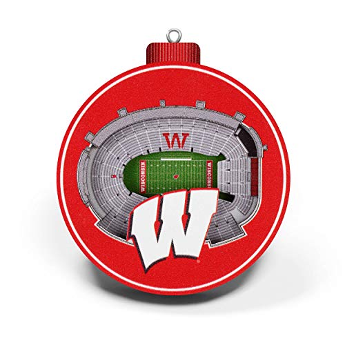 YouTheFan - YouTheFan NCAA Wisconsin Badgers 3D StadiumView Ornament - Camp Randall Stadium