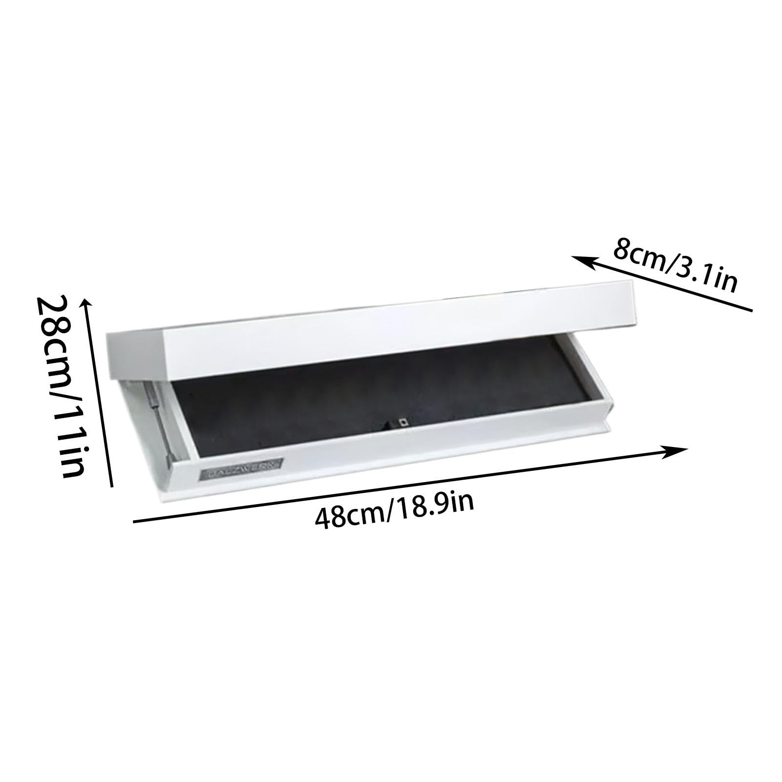 Mensole galleggianti da parete, mensole da parete in legno con scomparto segreto, mensola nascosta con porta trappola, mensole invisibili in legno per camera da letto, bagno