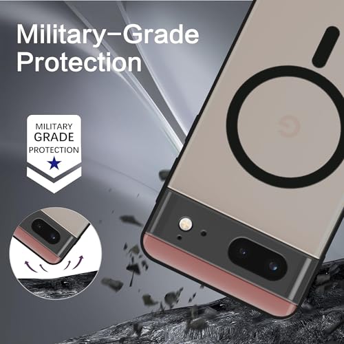 Image of amazon basics Luxury Paper Thin Case Cover for Google Pixel 6A | Matte Finish | Compatible with magsafe | (Black, Google Pixel 6A)