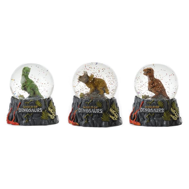 Bola de nieve Dino para decorar la mesita de noche en habitaciones infantiles