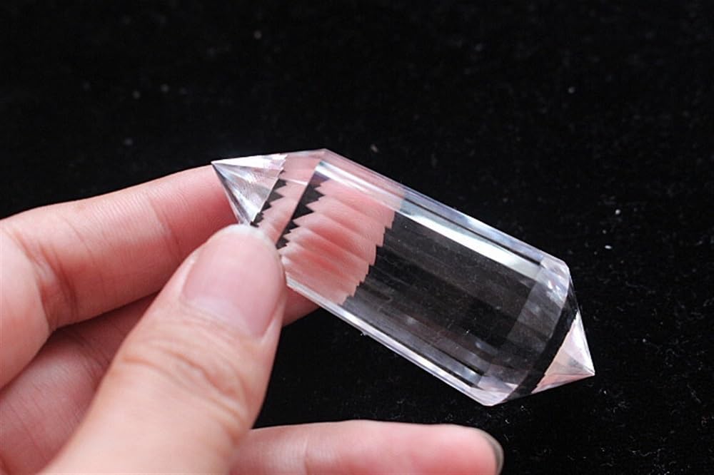 MDBJTCYZN 24 Sides Clear Quart Crystal Vogel Wand Gemstones Handcrafted Points, Gifts Ornaments
