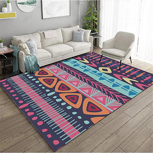 Webteppich Outdoor Teppich Retro-Rose-Rot-Print-Design Wohnzimmer waschbarer Teppich rutschfest...