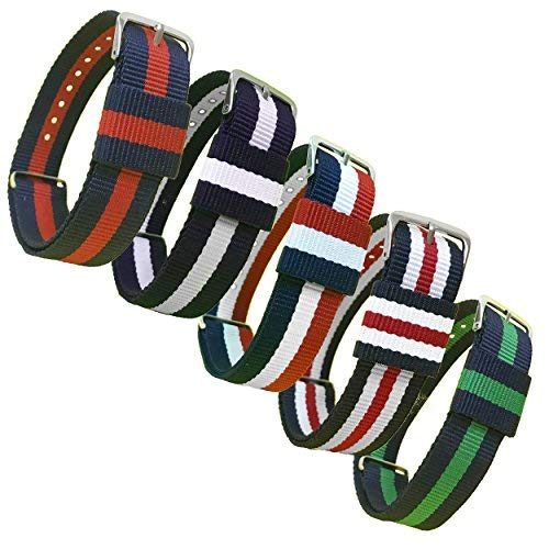 20mm Stech Nylon Nato Strap For Watch Set Of Five Straps (B09QJYN27J) Amazon Price History, Amazon Price Tracker