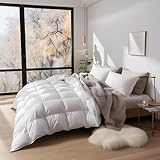 Sophia & William Bettdecke, 4 Jahreszeiten Bettdecken 135x200 cm für Allergiker, Oeko-TEX Zertifizierte Steppdecke, Ganzjahres Federbett Daunendecke mit 80% Federn & 20% Daunen