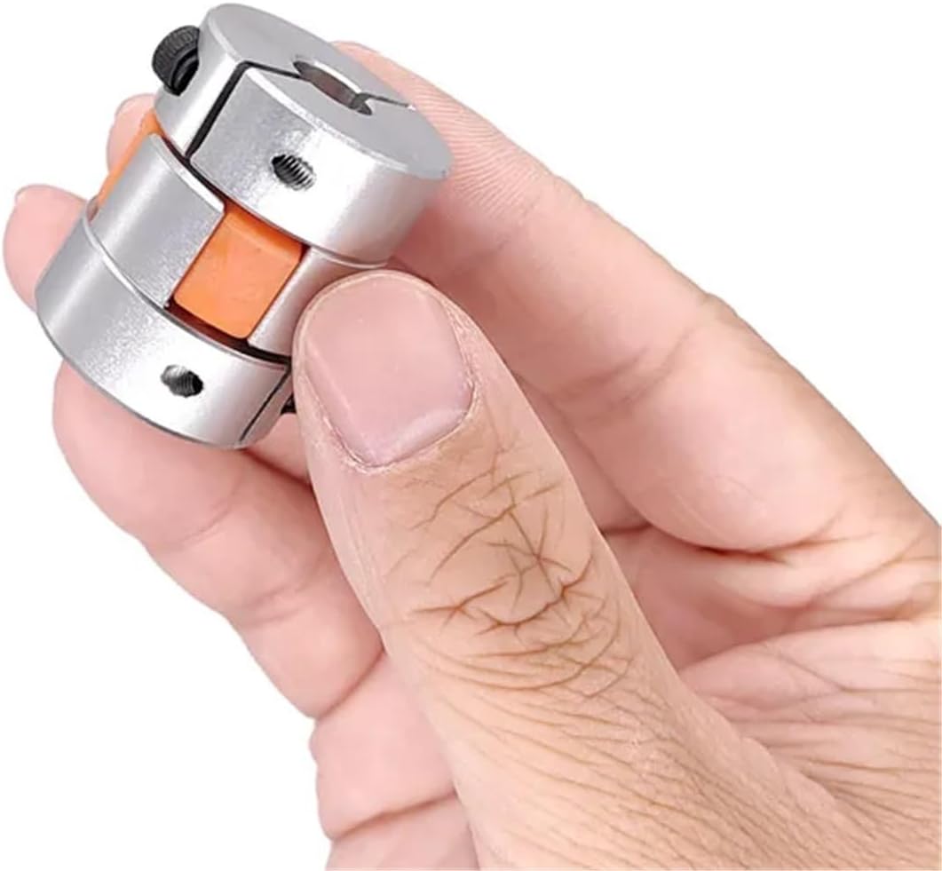 1pc D25L30 Shaft Coupler Flexible Jaw Spider Plum Coupling 6.35/8/9.5/10/12mm Stepper Motor(5x6)