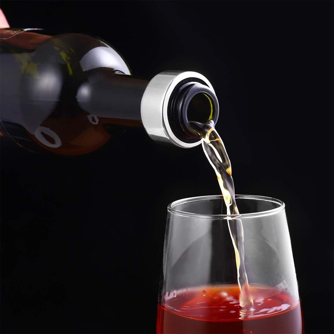 10 Stücke Edelstahl Rotwein Tropf Stop, Stop Ring Weinflasche, Tropfring Edelstahlwein, Kann in Bars, Restaurants und Häusern Verwendet Werden