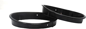 JSP Manufacturing Pair Headlight Bezel Cover for Jeep Wrangler TJ 1997-2006 Headlamp Trim Inserts