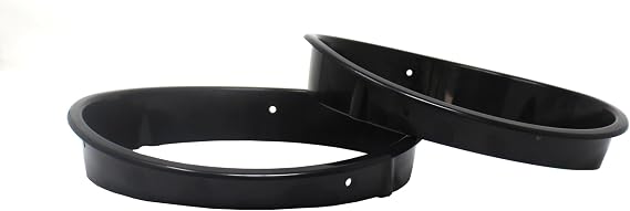 JSP Manufacturing Pair Headlight Bezel Cover for Jeep Wrangler TJ 1997-2006 Headlamp Trim Inserts