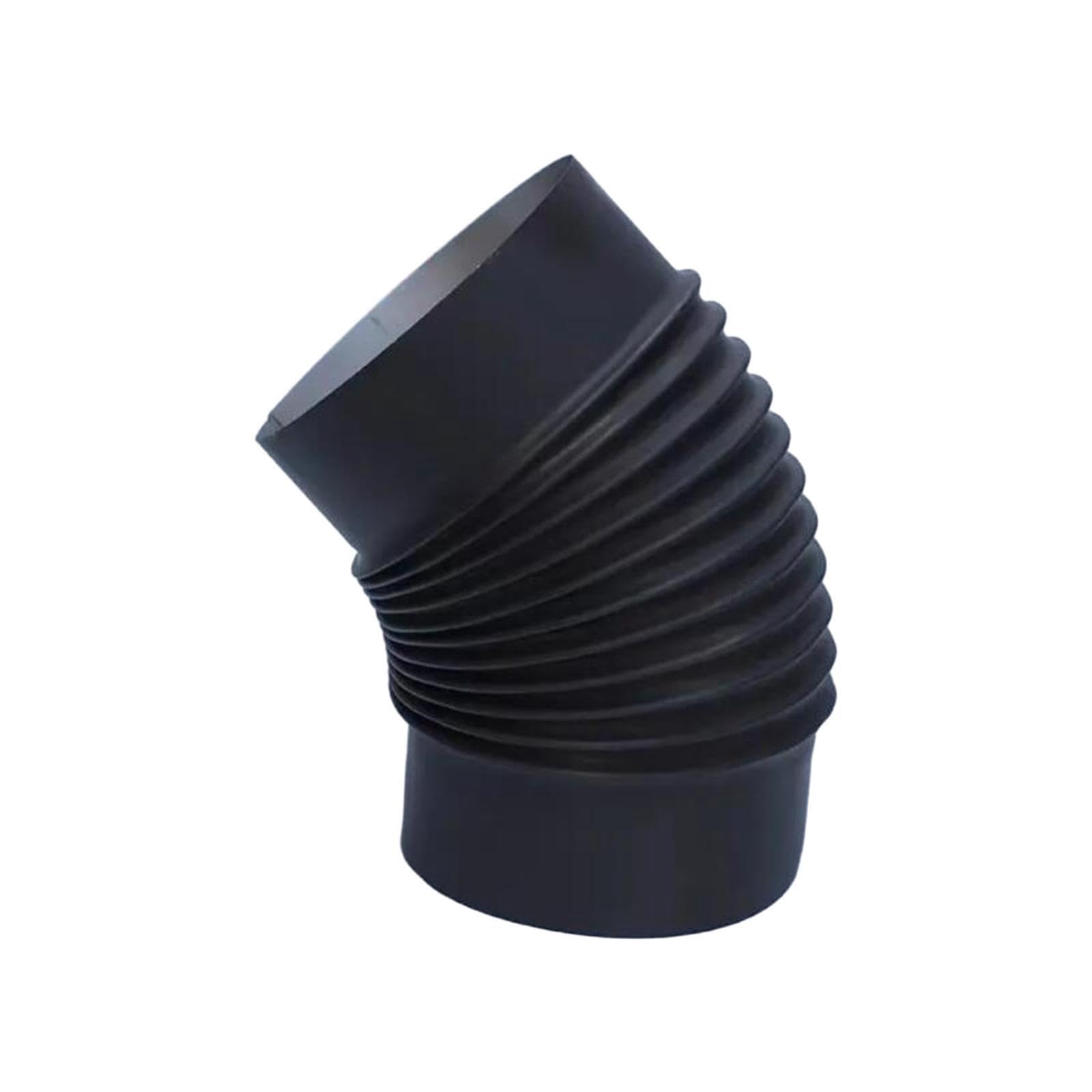 QLECXZI 45 Degree Flue Pipe Elbow Adapter Fireplaces Ensures Effortless Smoke Direction Adjustments Which Can Be Easily Attached to Connector Accessory. Heat