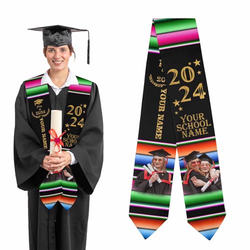 80UncleKimby Graduation Cap Decorations: DIY Grad Hat Topper Kit, Include Flowers Glitter Stickers Letters Butterflies - Handmade Decoration(No Glue, With Cap - View #10