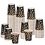 CEILIWEN Pack of 100 Black and Gold Star Paper Cups, 9 OZ/250ml Paper ...
