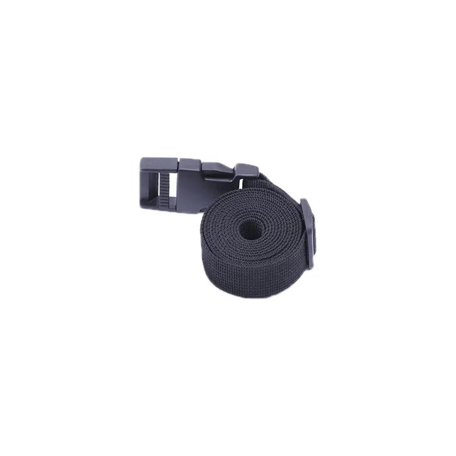 Tie Down Strap, 1.4M Buckle Tie-Down Belt Cargo Straps for Car Motorcycle Bike with PP Buckle Tow Rope Strong Card Buckle Belt for Lugga Bag(Black 2Batteries)