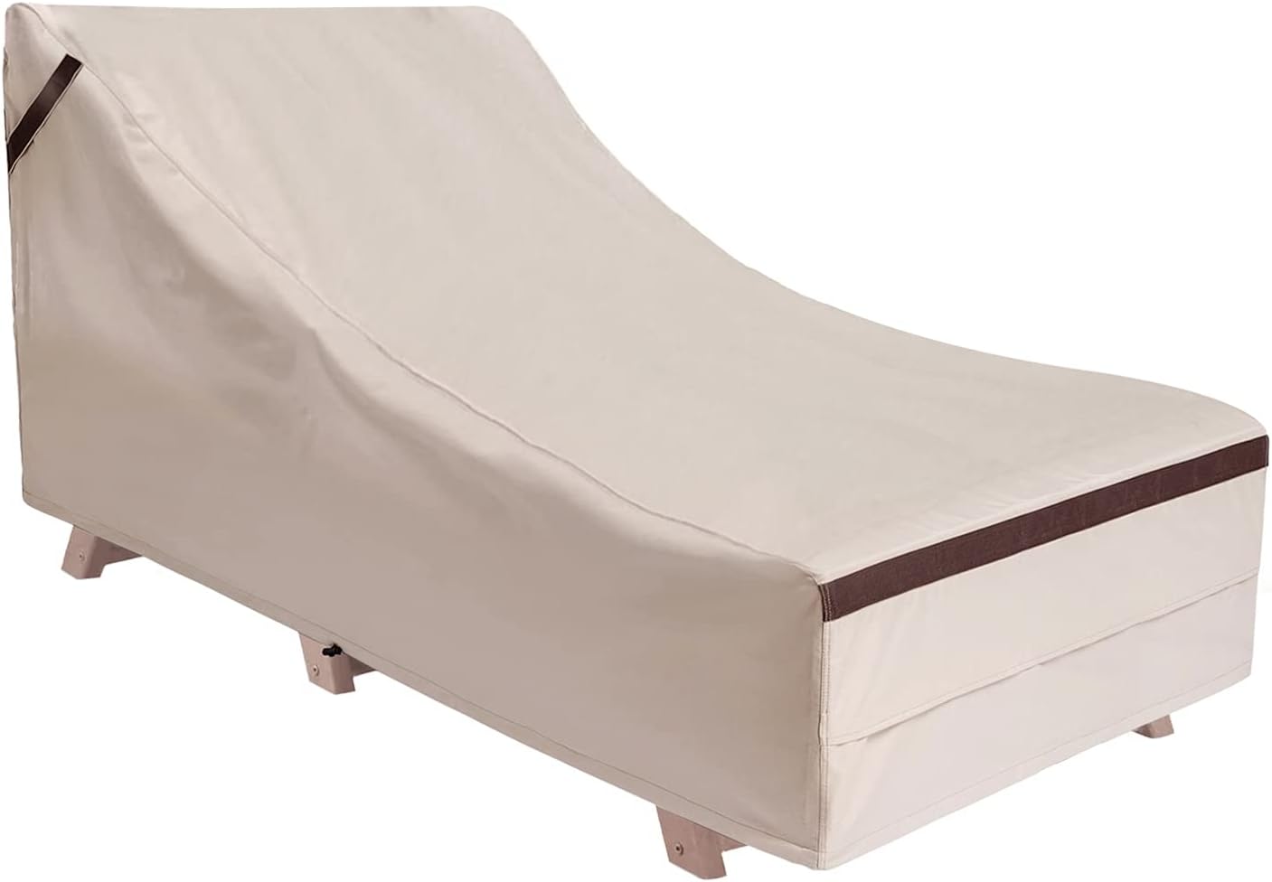 Patio Pool Chair Covers 76''L x 34''W x 32''H Waterproof Lounge Cover Outdoor Durable Chaise Cover with Sealed Seam UV-Resistant Dust Proof : Garden & Outdoor