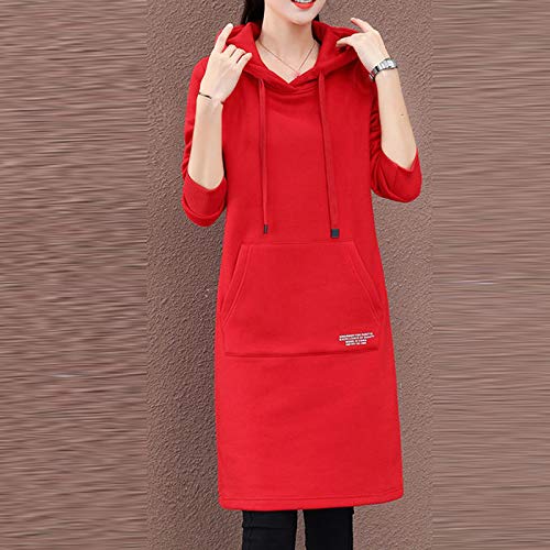 Robe festive décontractée style sweat à capuche en coton premium