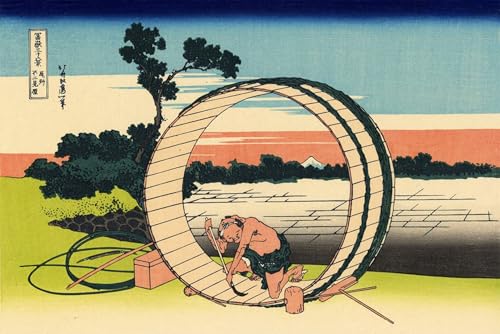Peinture sur toile Fujimi Fuji de Hokusai SERENDIPITP châssis premium