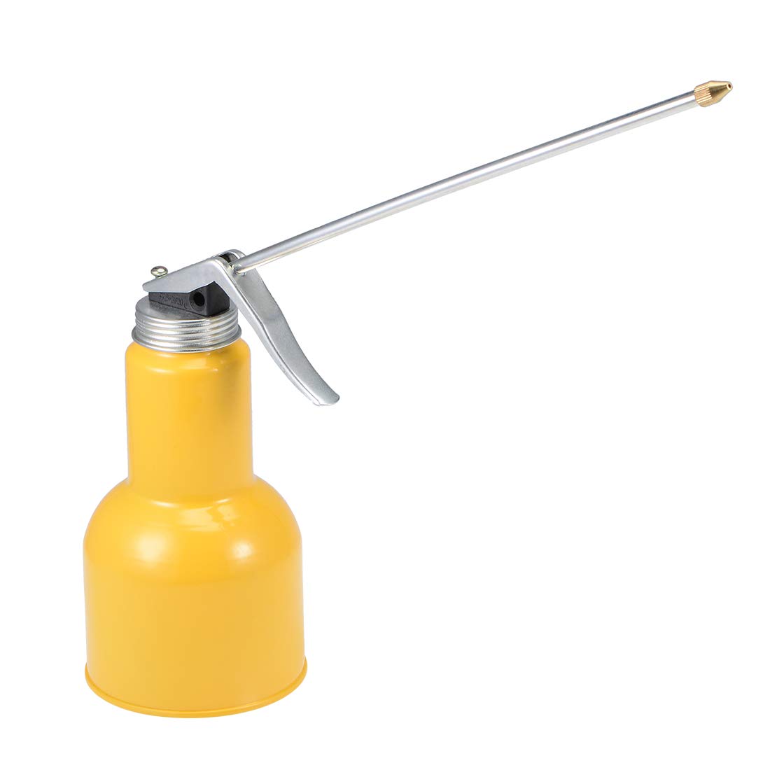 uxcell Oil Can Pump Oiler,500ML Metal High Pressure Oiler