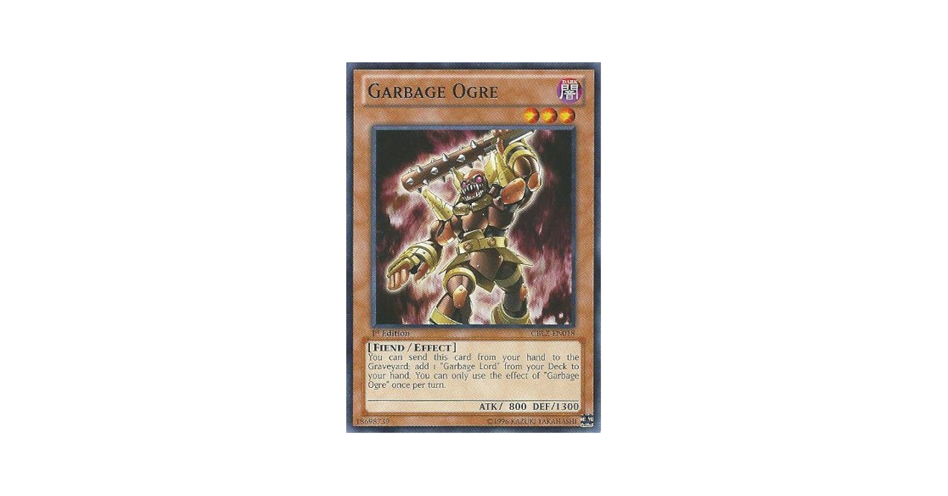 遊戯王 - ベジまる Amazon.co.jp: 遊戯王カード 【 ガーベージ・オーガ 】 CBLZ