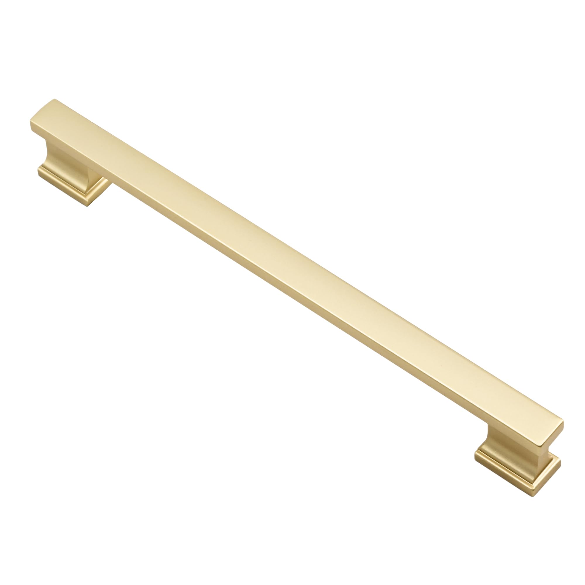 Alzassbg Brushed Gold Cabinet Pulls and Handles 10 Pack, AL3061MGP