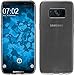 Produktbild PhoneNatic Case kompatibel mit Samsung Galaxy S8 Plus - Crystal Clear Silikon Hülle transparent + Flexible Folie