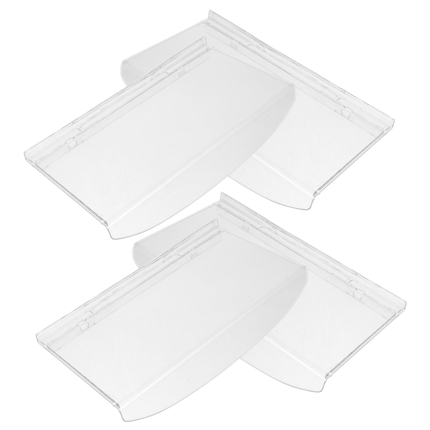 Unomor 4pcs Wall Mount Shoe Shelves Plastic Retail Display Slatwall Shoes Racks