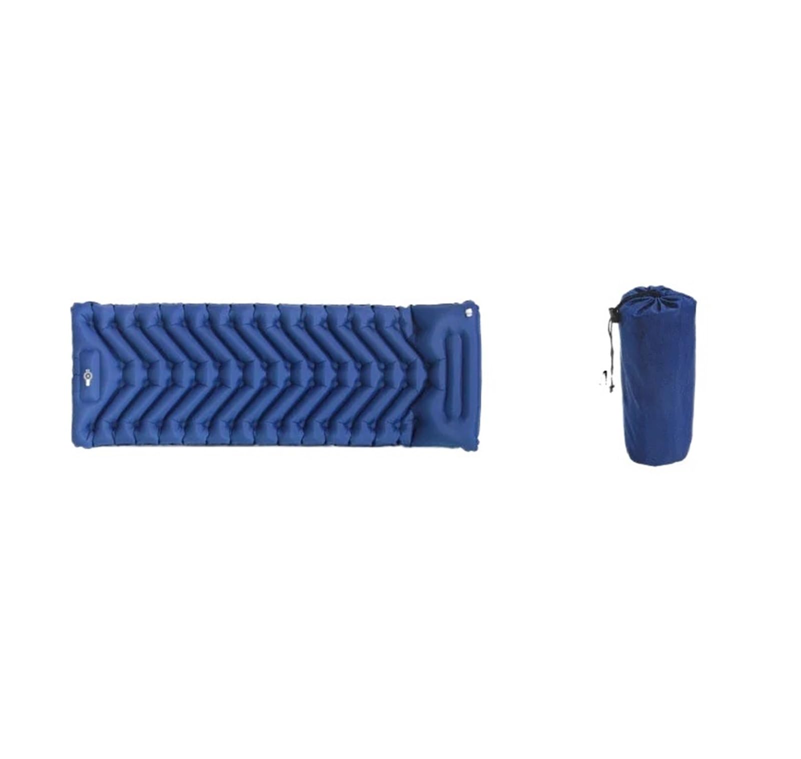 Kempingowy materac dmuchany, 200 x 69 x 9 cm, pojedynczy super dmuchany, samopompowany, na kemping, piknik, ultralekki, fotel turystyczny, plaża, morze, łóżko do spania (oliwkowo-zielony)