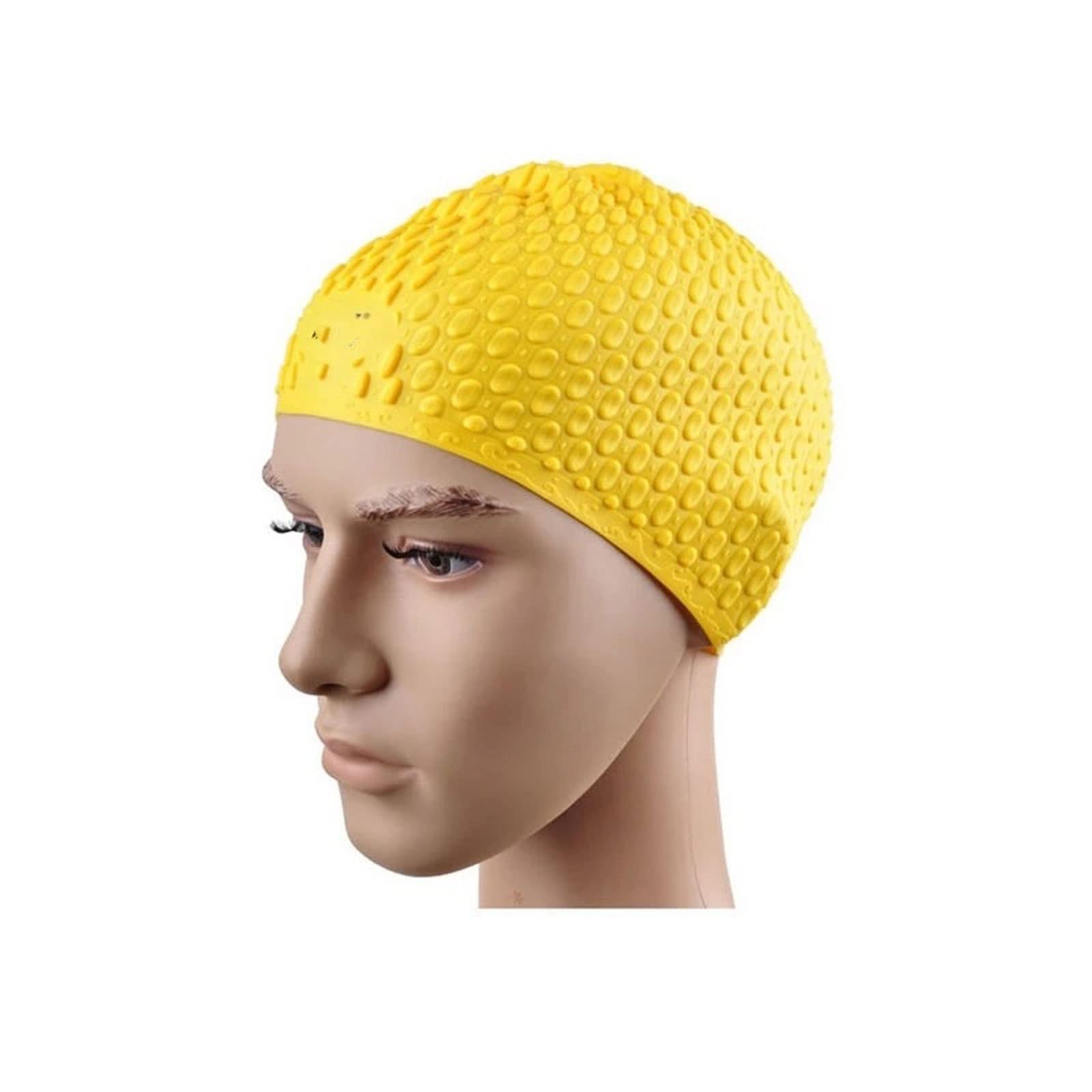 Gorro de natación Athletic Gorro de natación, Gorro de natación de silicona impermeable for hombre y mujer, gran tapón for los oídos, gorro de natación de silicona