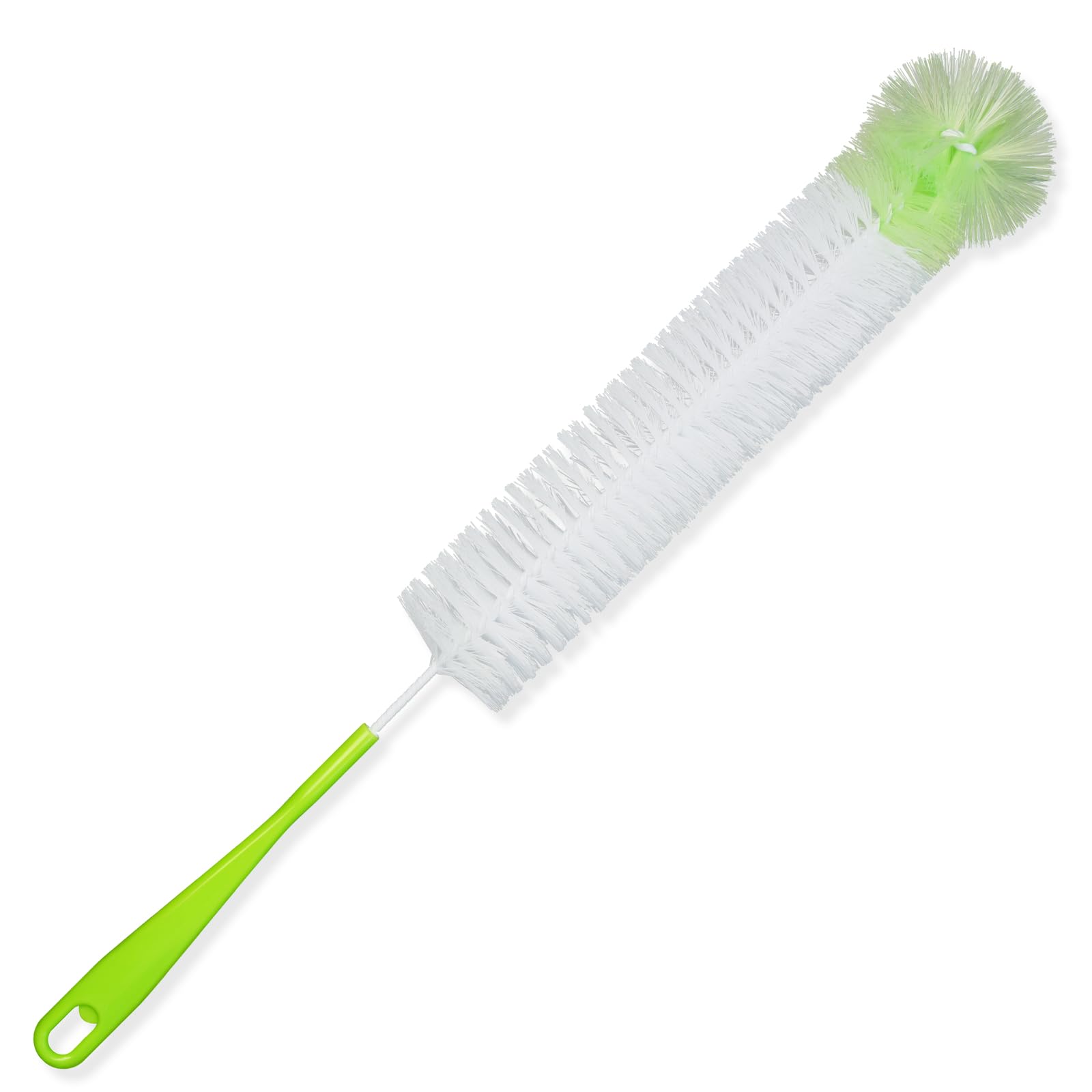 LiKee Long Bottle Cleaning Brush 18" Extra Long x 2.17" Extra Wide Brush for Washing Beer, Wine, Decanter, Brewing Bottles, Water Bottle Brush Washer Cleaner