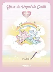Bloco de Papel de Carta Ursinhos Carinhosos – 48 Folhas Decoradas – Gramatura 70 g/m² – Animativa