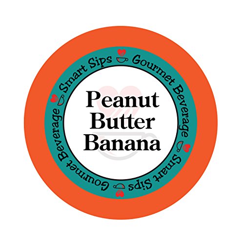 Smart Sips, Peanut Butter Banana Flavored Coffee, 24 Count, Compatible With All Keurig K-cup Brewers