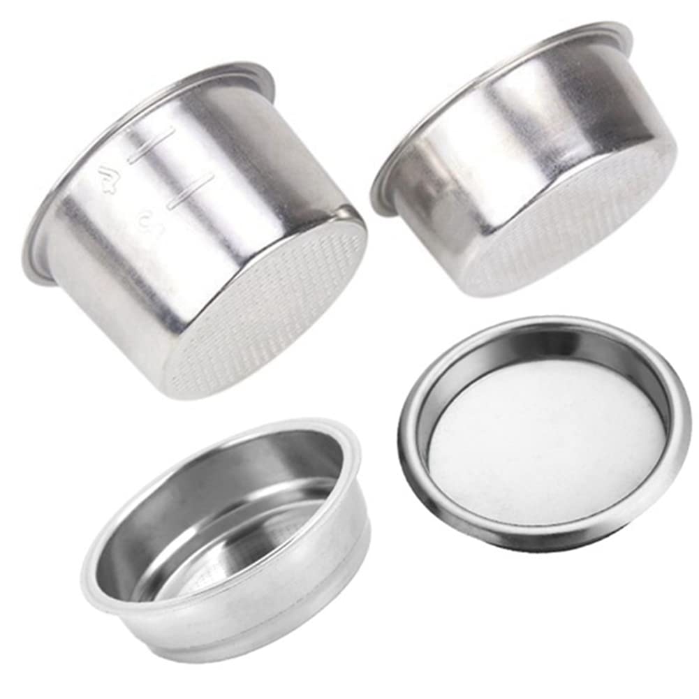 CTRLZS 4PCS 51mm Coffee Filter Replacement Filter Basket for Coffee Bottomless Portafilter for Espresso Machine Part