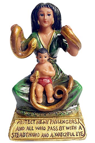 Estatua Santa Martha La Dominadora 4 pulgadas