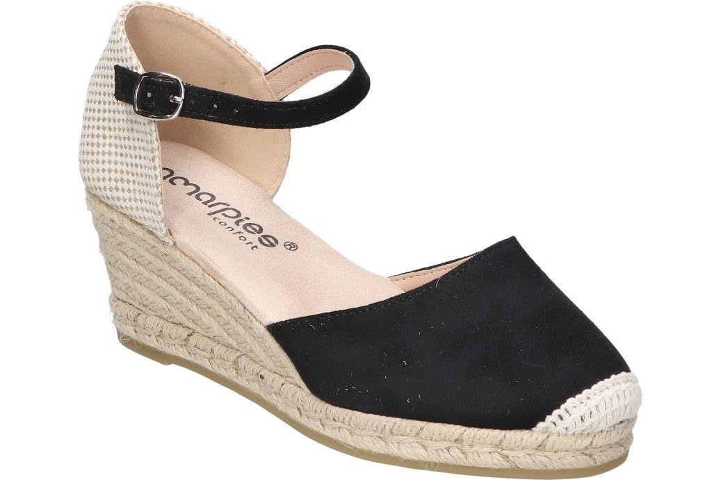amarpies | Alpargatas Mujer – Sandalias de Cuña – Yutes con Hebilla – Espadrilles Estilosas – Cuña Alta y Cómoda – Versátiles – Modelo ACX26484