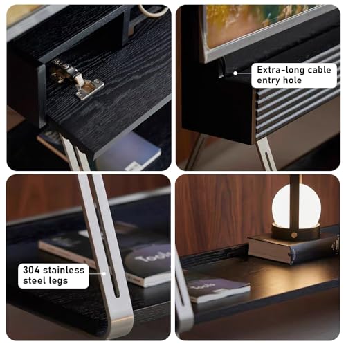 Soporte móvil para TV con altura ajustable para 55-65 pulgadas miniatura 6