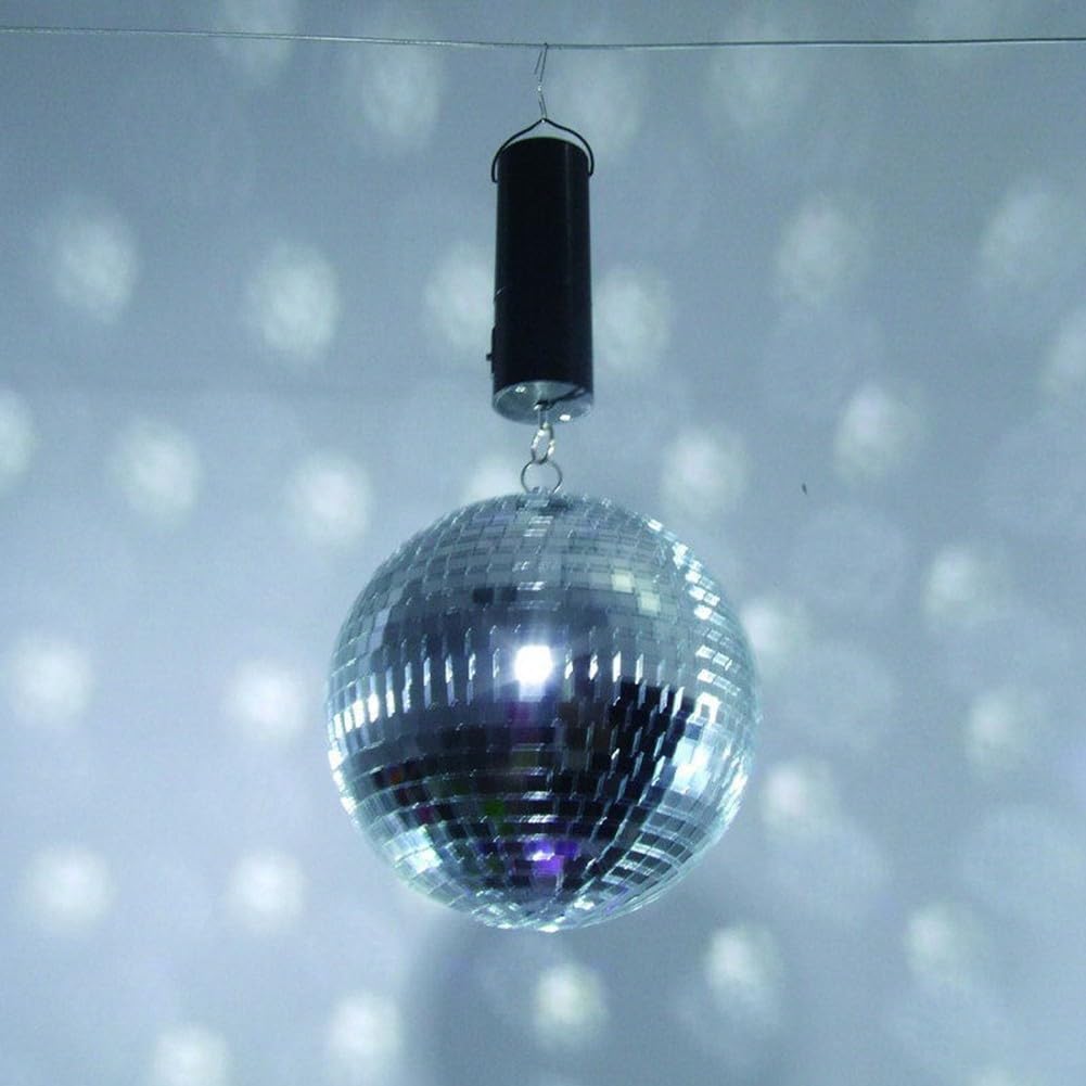 Anpassbarer Geschwindigkeits-Discokugel-Motor mit praktischer Fernbedienung und hellen LED-Lichtern für festliche Atmosphäre (Deckenmotor)