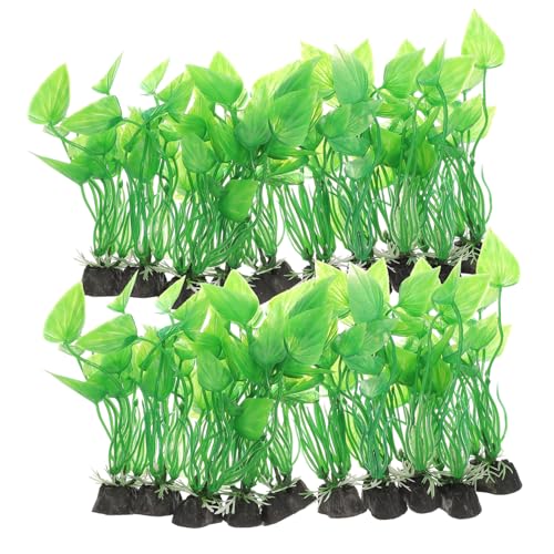 Milisten 20 Pièces Plantes Aquatiques Artificielles Résistantes pour Déco Aquarium Décorations Délicates et Réalistes pour Poissons Accessoires Durables...